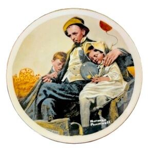 Norman Rockwell Mini Collector Plate | 1970s | Japan Fine Porcelain 👨‍🎨